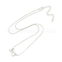 Bowknot Brass Pendant Necklaces&nbsp;NJEW-F325-01P