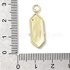 Brass Micro Pave Cubic Zirconia Pendants&nbsp;KK-A278-07G-01