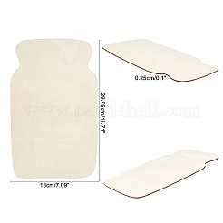 Bottle Shape Unfinished Wood Slices&nbsp;DIY-GA0001-12