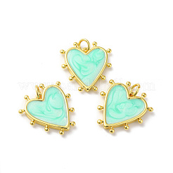 Rack Plating Brass Enamel Pendants&nbsp;KK-D074-03G-06