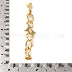 Star Brass Fold Over Clasps&nbsp;KK-A227-30G