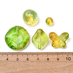 Two Tone Transparent Acrylic Beads&nbsp;OACR-Z041-11
