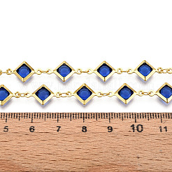Brass Rhombus Link Chains&nbsp;CHC-N023-08E-G
