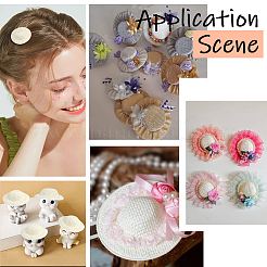 40Pcs Mini Cloth Doll Hats&nbsp;AJEW-SC0031-34B