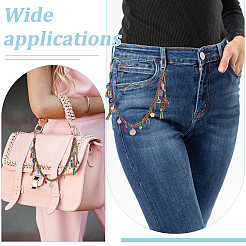 1Pc Polyester Braided Rope Tassel Bag Decorative Chains&nbsp;DIY-UN0008-06