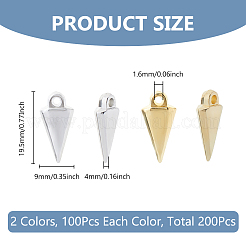 200Pcs 2 Colors CCB Plastic Pendants&nbsp;CCB-DC0001-14