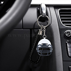 ABS Plastic Helm Keychains&nbsp;KEYC-WH0025-091