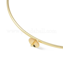 Brass Open Cuff Bangle Making&nbsp;KK-U020-15G