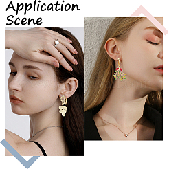 30Pcs 3 Styles 304 Stainless Steel Clip-on Earring Converters Findings&nbsp;STAS-SC0006-80
