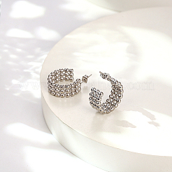 Non-Tarnish 304 Stainless Steel Round Stud Earrings&nbsp;PJ3518-2