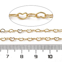 Brass Heart Link Chains&nbsp;CHC-H113-14B-G