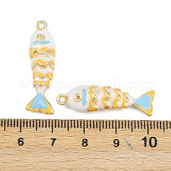 Alloy Enamel Pendant Rhinestone Settings&nbsp;ENAM-H002-01G-01
