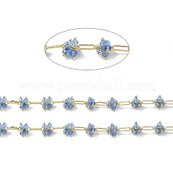 Rack Plating Real 18K Gold Plated Brass Oval Link Chains&nbsp;CHS-D036-02G-04