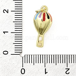 Brass Enamel Pendants&nbsp;KK-P338-16G