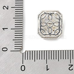 Brass Micro Pave Cubic Zirconia Beads&nbsp;KK-K297-31