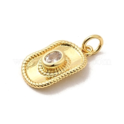 Brass Pave Cubic Zirconia Pendants&nbsp;KK-A266-31G