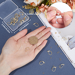 40Pcs 2 Styles Brass Leverback Earring Findings&nbsp;DIY-CN0002-85G