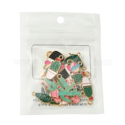 16Pcs 4 Styles Alloy Enamel Pendants&nbsp;ENAM-FS0001-86