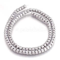 Electroplate Non-magnetic Synthetic Hematite Bead Strands&nbsp;G-I208-19F