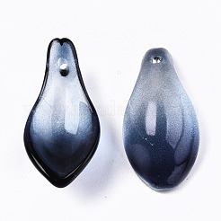 Two Tone Spray Painted Glass Pendants&nbsp;GLAA-N042-001A-D03