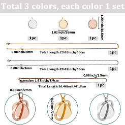 DIY Flat Round Necklaces Making Kit&nbsp;DIY-SC0003-52