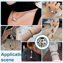 Retro 925 Sterling Silver Spacer Beads&nbsp;STER-PH0004-77B