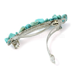 Natural & Synthetic Gemstone Chip Hair Barrettes&nbsp;PHAR-TA000001