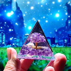 Orgonite Pyramid Resin Display Decorations&nbsp;TREE-PW0001-65A