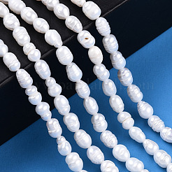 Natural Cultured Freshwater Pearl Beads Strands&nbsp;PEAR-N012-03J