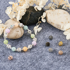 160Pcs 8 Colors Alloy Rhinestone Beads&nbsp;FIND-CW0001-11
