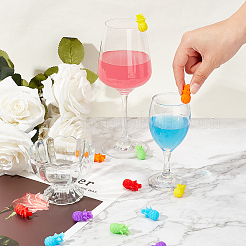 Silicone Wine Glass Charms&nbsp;AJEW-NB0002-06