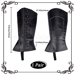Imitation Leather Pirate Boot Covers&nbsp;AJEW-WH20020-020B-02