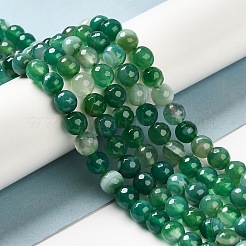 Natural Striped Agate/Banded Agate Beads Strands&nbsp;G-A246-8mm-06