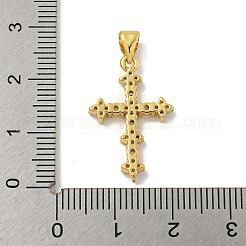 Brass Micro Pave Cubic Zirconia Pendants&nbsp;KK-N254-127G