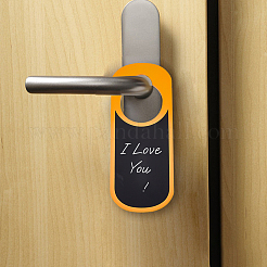 4Pcs 4 Colors Wood Doorknob Hanging Blackboard Signs&nbsp;AJEW-FH0003-16