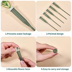 50Pcs Plastic Flower Water Tubes&nbsp;AJEW-GL0002-96A