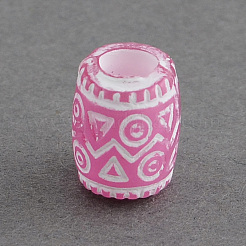 Transparent Acrylic European Beads&nbsp;X-OPDL-R112-M
