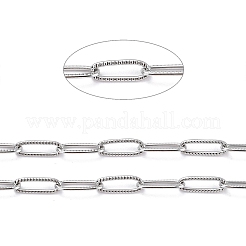 Tarnish Resistant 304 Stainless Steel Paperclip Chains&nbsp;CHS-D033-06P-01