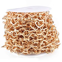 Brass Heart with Octagon Link Chains&nbsp;CHC-N021-10LG