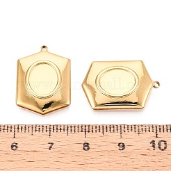 304 Stainless Steel Pendant Cabochon Settings&nbsp;STAS-T067-12G