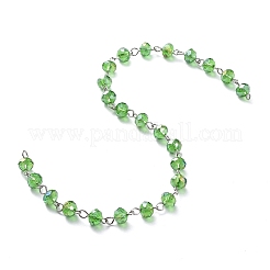 Handmade Electroplate Glass Beaded Chains&nbsp;X-AJEW-JB00529-08