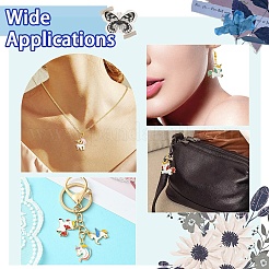 30Pcs 10 Styles Alloy Enamel Pendants&nbsp;ENAM-YW0004-11