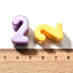 UV Plating Opaque Acrylic Beads&nbsp;SACR-Z007-02C
