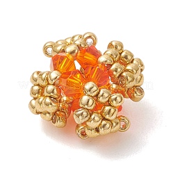 Transparent Glass Seed Beaded Beads&nbsp;PALLOY-MZ01244-01
