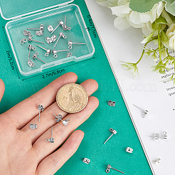20Pcs Brass Stud Earring Findings&nbsp;KK-BBC0021-69A