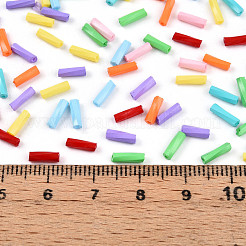 Baking Paint Glass Twist Bugle Beads&nbsp;SEED-N007-24A
