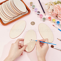 Oval Unfinished Wood Cutouts&nbsp;DIY-WH0604-07D