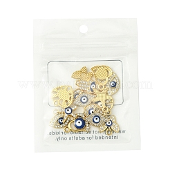 16Pcs 8 Styles UV Plating Alloy Enamel Pendants&nbsp;FIND-FS0002-74