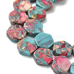 Dyed Synthetic Imperial Jasper Beads Strands&nbsp;G-D337-14mm-A03