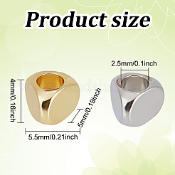 60Pcs 2 Colors Brass Spacer Beads&nbsp;KK-GO0001-36